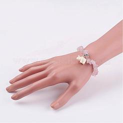 Resin Elephant Charm Bracelets&nbsp;BJEW-JB02911-01
