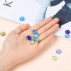 Handmade Silver Foil Glass Beads&nbsp;SLF12MMY-1