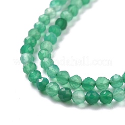 Natural Dyed & Heated Green Onyx Agate Beads Strands&nbsp;G-D463-02