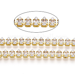Teardrop Cubic Zirconia Strass Chains&nbsp;CHC-N020-05