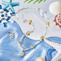 2Pcs Brass Enamel Pendants&nbsp;KK-BBC0018-73