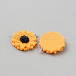 Opaque Resin Pendants&nbsp;RESI-WH0022-45