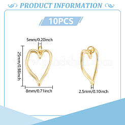 10Pcs Rack Plating Brass Pendants&nbsp;KK-UN0003-26