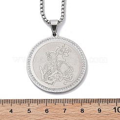 201 Stainless Steel Rhinestone Pendant Necklaces for Women&nbsp;LS-NJEW-U021-03P