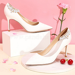 4Pcs 2 Colors Plastic Imitation Pearl Shoe Decoration&nbsp;FIND-GO0002-25