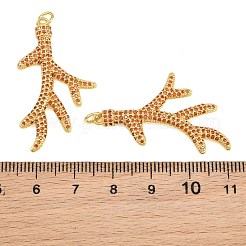 Brass Micro Pave Cubic Zirconia Pendants&nbsp;CU-CBAB3AD-01G-02