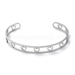 Non-Tarnish 304 Stainless Steel Open Cuff Bangles&nbsp;BJEW-P307-05P