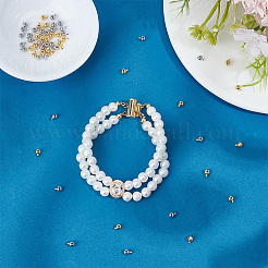 60Pcs 2 Colors Brass Crimp Beads&nbsp;KK-PH0015-15
