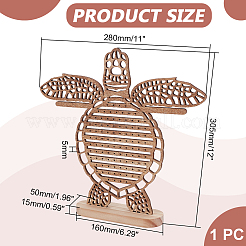 Wood Sea Turtle Earring Display Stands&nbsp;EDIS-WH0001-07