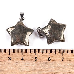 Natural Chalcopyrite Pendants&nbsp;G-Q172-09P-03