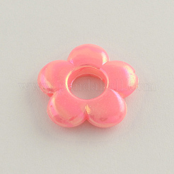 AB Color Plated Opaque Acrylic Bead Frames&nbsp;X-SACR-Q106-14