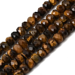 Natural Tiger Eye Beads Strands&nbsp;G-N0179-03-6x4mm-01