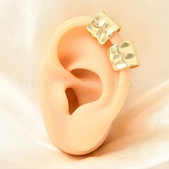 Brass Chunky Cuff Earrings&nbsp;EJEW-C186-11G
