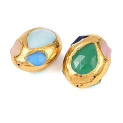 Oval Cat Eye Beads&nbsp;KK-H516-04G