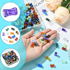 250Pcs Gradient Color Transparent Acrylic Beads&nbsp;OACR-FS0001-93