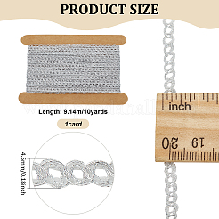 10 Yards Nylon Lace Ribbon&nbsp;OCOR-WH0078-187B