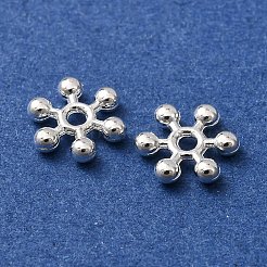 Snowflake Alloy Spacer Beads&nbsp;TIBEB-0581-S-RS
