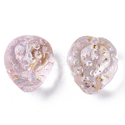 Transparent Spray Painted Glass Beads&nbsp;GLAA-R215-01-B04