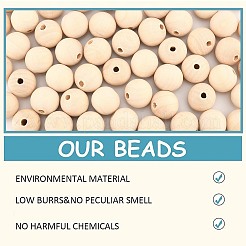 Natural Wooden Beads&nbsp;WOOD-PH0009-36