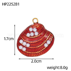 304 Stainless Steel Enamel Pendants&nbsp;STAS-OY003-28G