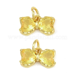 Brass Glass Pendants&nbsp;KK-K340-48G