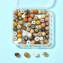 68Pcs 9 Colors Handmade Porcelain Beads&nbsp;PORC-FS0001-23B