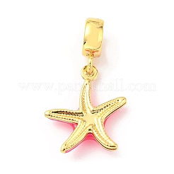 Brass Enamel European Dangle Charms&nbsp;KK-M247-11G-05
