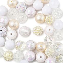 40Pcs 9 Styles Acrylic Beads&nbsp;OACR-FS0004-12