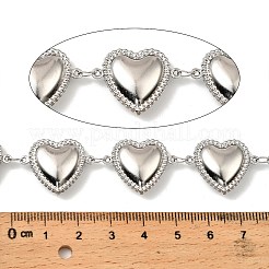 304 Stainless Steel Heart Link Chains&nbsp;CHS-G042-06P