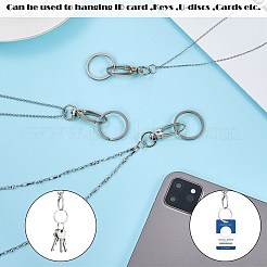 304 Stainless Steel Cable Chains Neck Strap Lanyard&nbsp;HJEW-SW00136-02
