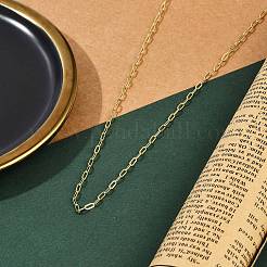 Rack Plating Brass Cable Chain Necklaces&nbsp;NJEW-H049-05G