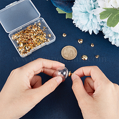 110Pcs 5 Size 304 Stainless Steel Bead Cap Pendant Bails&nbsp;STAS-BC0003-49