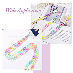 480Pcs 6 Style Opaque Acrylic Linking Rings&nbsp;OACR-HY0001-06