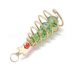 Christmas Theme Copper Wired Glass Pendants&nbsp;PALLOY-JF02858