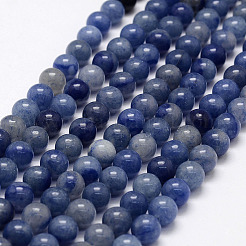 Dyed & Heated Natural Blue Aventurine Beads&nbsp;X1-G-F380-6mm