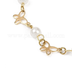 304 Stainless Steel Butterfly Link Bracelets for Women&nbsp;BJEW-JB11622
