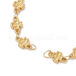 304 Stainless Steel Clover Links Chain Bracelet Making&nbsp;AJEW-JB01573