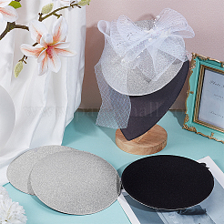 EVA Cloth Round Fascinator Hat Base for Millinery Magic&nbsp;FIND-WH0152-947C