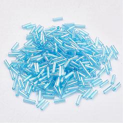 Glass Bugle Beads&nbsp;SEED-E001-9mm-163