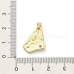 Brass Micro Pave Cubic Zirconia Pendants&nbsp;KK-M314-11G