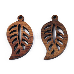 Natural Walnut Wood Pendants&nbsp;WOOD-T023-16