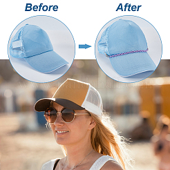 12Pcs 12 Colors Acrylic Link Baseball Cap Chain&nbsp;HJEW-GA00060