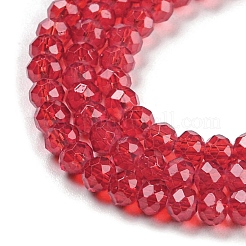 Baking Paint Transparent Glass Beads Strands&nbsp;DGLA-A034-J2mm-B