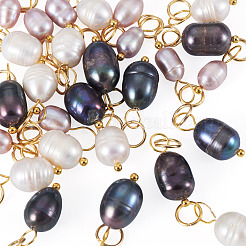 30Pcs 3 Styles Natural Freshwater Pearl Pendants&nbsp;PALLOY-TAC0306