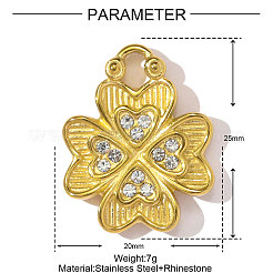 304 Stainless Steel Pendants&nbsp;STAS-OY002-09G