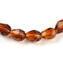 Transparent Glass Bead Strands&nbsp;GLAA-R024-6x8mm-M