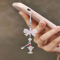 1Pc Resin & Alloy Mobile Straps&nbsp;AJEW-LP0006-21A