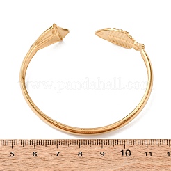 Marine 304 Stainless Steel Cuff Bangles for Women&nbsp;BJEW-Z147-01G-03