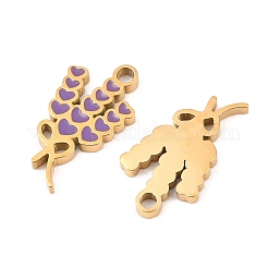 304 Stainless Steel Enamel Pendants&nbsp;STAS-Z188-09G-03