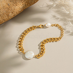 Natural Freshwater Pearl Link Bracelets&nbsp;UB8604